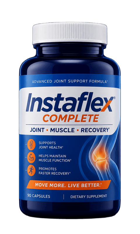 Instaflex Complete joint, muscle and recovery supplement bottle